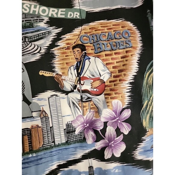 Reyn Spooner Hawaiian Short Size M Sleeve Shirt Chicago  Multicolor cotton - Picture 7 of 14
